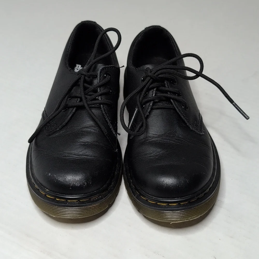 Dr. Marten Kids 1461 Lace Up Loafers Black.